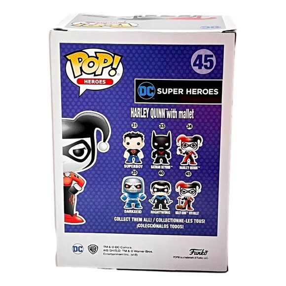 Harley Quinn 45 Funko POP  Vinyl Figure Mallet USA Exclusive DC Comics New - Picture 2 of 4